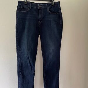 Levi’s Mid Rise Skinny Cropped Jeans